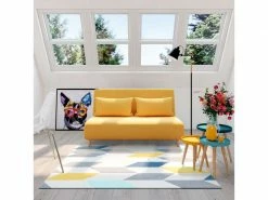 Banquette Convertible 2 Places Jaune -Banquette Soldes Magasin G 680432 W