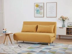 Banquette Convertible 2 Places Jaune