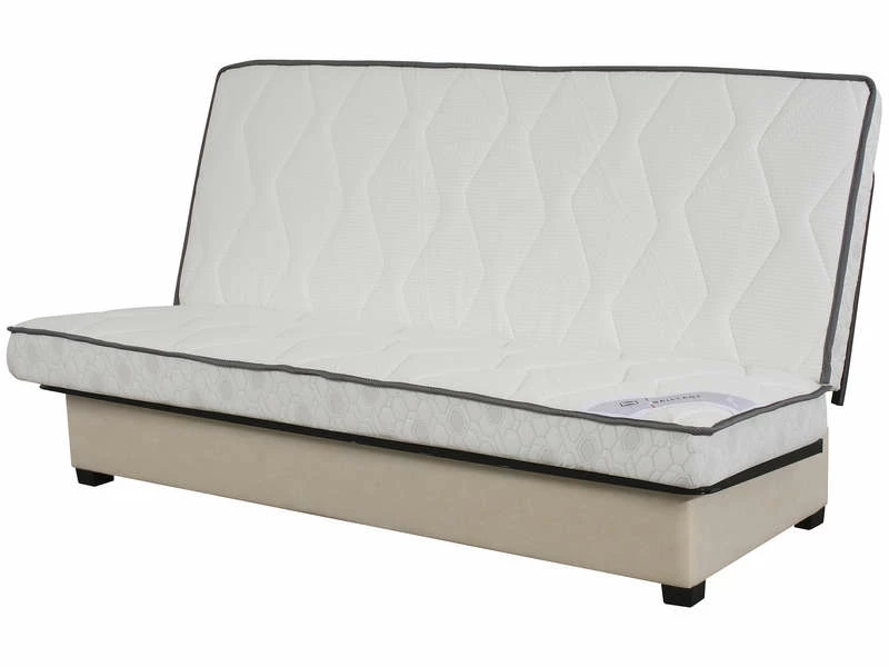SIMMONS Banquette-lit Clic-clac 130 Cm Matelas Ressorts 3 SIMMONS Banquette-lit Clic-clac 130 Cm Matelas Ressorts