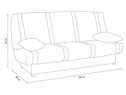 Banquette-lit Clic Clac Bleu -Banquette Soldes Magasin G 751623 E