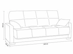 NIGHTITUDE_PREMIUM Banquette-lit Clic Clac Noir -Banquette Soldes Magasin G 751630 F