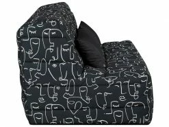 SIMMONS Banquette Lit Bz Slyde Avec Couette Faceline Noir -Banquette Soldes Magasin G 765461 E