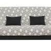 SIMMONS Banquette Lit Clic Clac Avec Couette Hexagone Noir