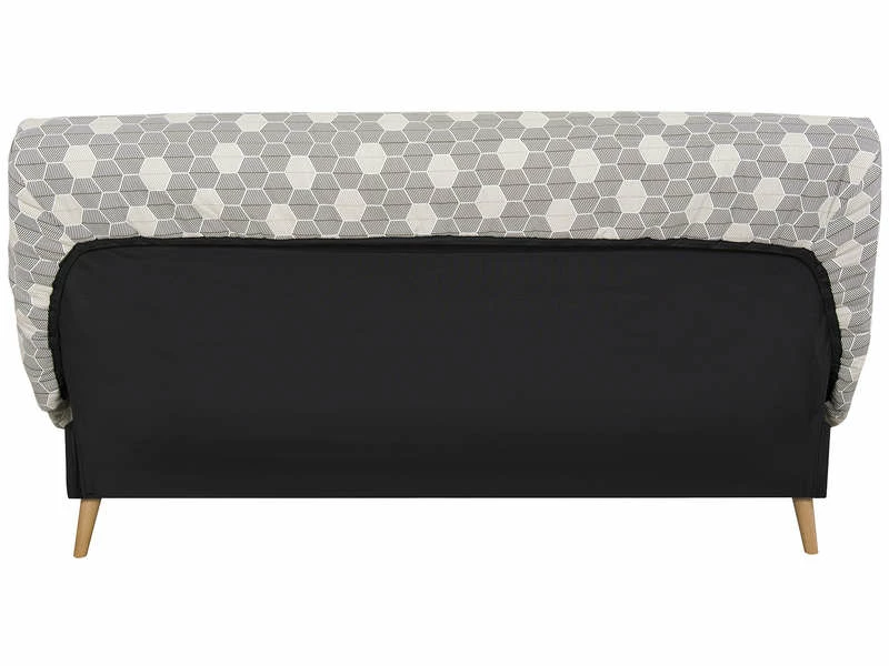 SIMMONS Banquette Lit Clic Clac Avec Couette Hexagone Noir 5 SIMMONS Banquette Lit Clic Clac Avec Couette Hexagone Noir – Image 3