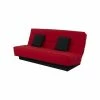 Banquette Clic Clac 120x190 - Tissu Rouge - Melissa 2 Banquette Clic Clac 120x190 - Tissu Rouge - Melissa -Banquette Soldes Magasin G CNF A17763245 B
