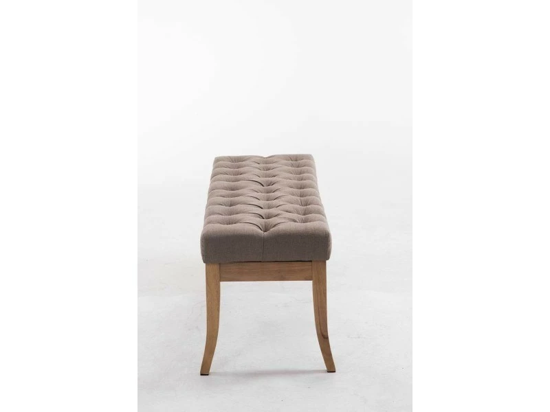 Banc Ramses Tissu Pieds Antique Clair , Taupe/120 Cm 4 Banc Ramses Tissu Pieds Antique Clair , Taupe/120 Cm – Image 2