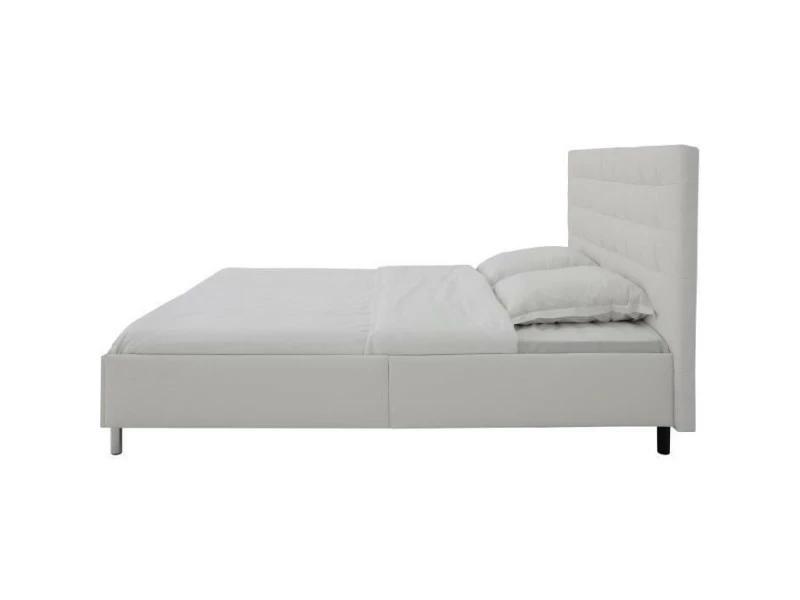 GPASPLUS Lit Adulte 180x200 - Simili Blanc - Tyyli 6 GPASPLUS Lit Adulte 180x200 - Simili Blanc - Tyyli – Image 4