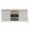 Mobili Rebecca Banc Meuble De Rangement 3 Tiroirs 2 Porte Bois Blanc 45x90x34 -Banquette Soldes Magasin G CNF B27556401 B