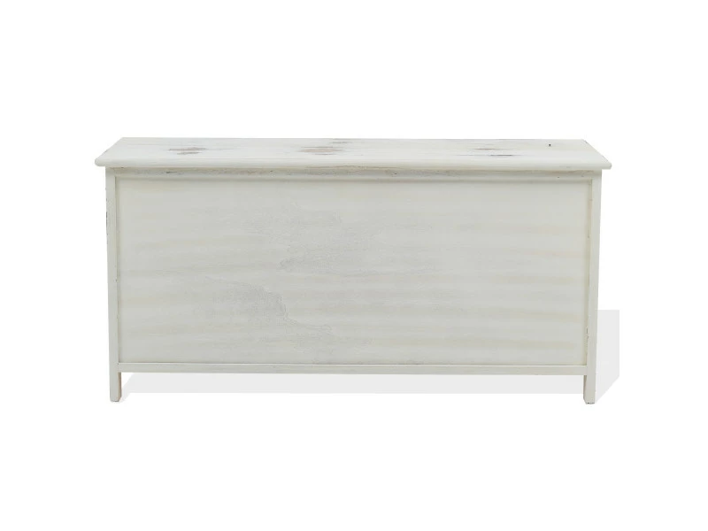 Mobili Rebecca Banc Meuble De Rangement 3 Tiroirs 2 Porte Bois Blanc 45x90x34 7 Mobili Rebecca Banc Meuble De Rangement 3 Tiroirs 2 Porte Bois Blanc 45x90x34 – Image 5