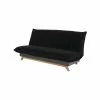 Simmons Banquette Clic Clac 120x190 - Tissu Noir - Made In France - Samantha -Banquette Soldes Magasin G CNF B76366712 B