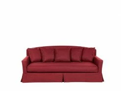 Housse Pour Canapé 3 Places Gilja Rouge -Banquette Soldes Magasin G CNF C23414497 E