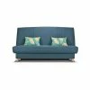 GPASPLUS Banquette Clic Clac Bultex - Tissu Taupe + Coussins Déco Jungle - L193 X P95 X H101 Cm - Mona -Banquette Soldes Magasin G CNF C69826157 B