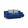 GPASPLUS Banquette Convertible Avec Le Coffre - Tissu Bleu Denim Et Bleu Chiné - L210 X P92 X H80 Cm - Kaliope