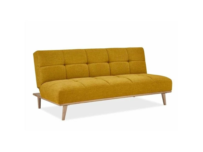 Meghan - Banquette Clic Clac Scandinave 3 Places Jaune 5 Meghan - Banquette Clic Clac Scandinave 3 Places Jaune – Image 3