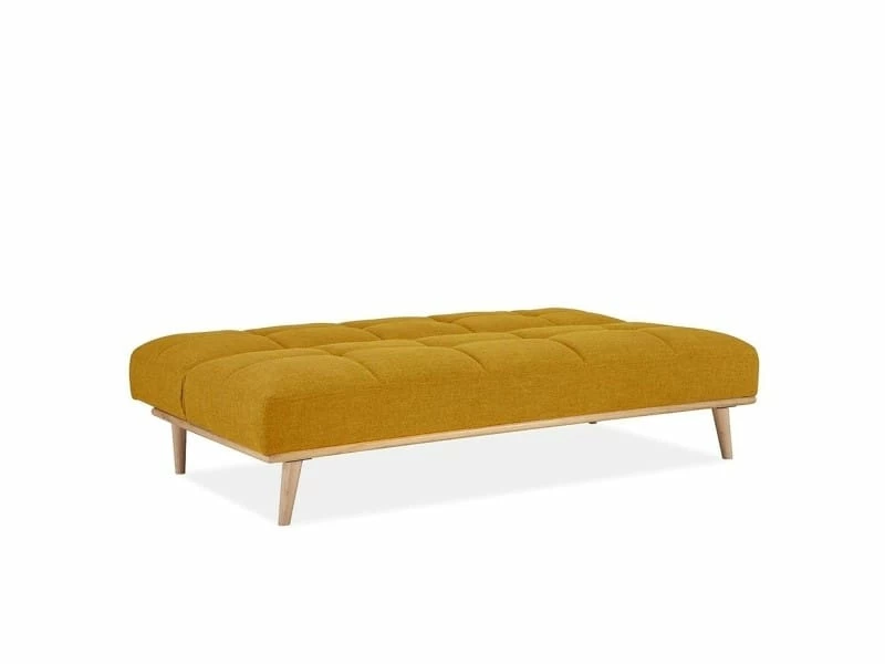 Meghan - Banquette Clic Clac Scandinave 3 Places Jaune 6 Meghan - Banquette Clic Clac Scandinave 3 Places Jaune – Image 4