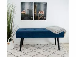 Banc En Tissu Coloris Bleu Foncé - Dim : 100 X 44 X 35 Cm -pegane- 9 Banc En Tissu Coloris Bleu Foncé - Dim : 100 X 44 X 35 Cm -pegane- -Banquette Soldes Magasin G CNF D62169577 E