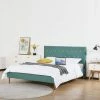 GPASPLUS Ocean Lit Adulte 160 X 200 Cm - Tissu Vert - Pieds Dores - Sommier A Lattes 2 GPASPLUS Ocean Lit Adulte 160 X 200 Cm - Tissu Vert - Pieds Dores - Sommier A Lattes -Banquette Soldes Magasin G CNF D77798656 B