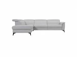 SANS_MARQUE Canape Dangle Gauche Avec 1 Place Relax Electrique - Tissu Gris - L 292 X P 232 X H 99 Cm - Melbourne