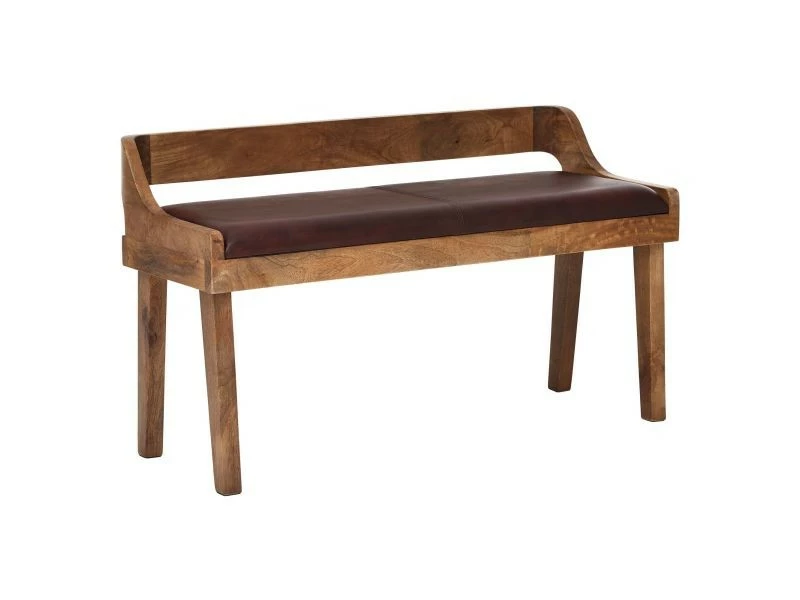 Finebuy Banc Banc En Cuir Véritable / Bois Massif 108x63x43 Cm | Banc Rembourré Avec Dossier | Banc Couloir Chambre Marron | Petit Banc De Lit En Cuir 3 Finebuy Banc Banc En Cuir Véritable / Bois Massif 108x63x43 Cm | Banc Rembourré Avec Dossier | Banc Couloir Chambre Marron | Petit Banc De Lit En Cuir
