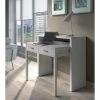 Dmora Bureau Console Extensible Avec Deux Tiroirs, Couleur Blanche, 87,5 X 98,5 X 36 Cm (extensible Jusqu'à 66 Cm Lorsqu'il Est Ouvert). -Banquette Soldes Magasin G CNF E48458055 B