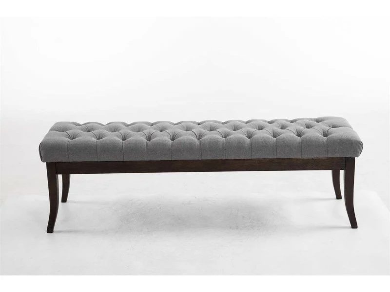 Banc Ramses Tissu Antique Sombre , Gris/150 Cm 3 Banc Ramses Tissu Antique Sombre , Gris/150 Cm