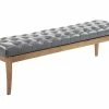 Banc Ramses Similicuir Antique Clair , Gris/150 Cm -Banquette Soldes Magasin G CNF E81396518 B