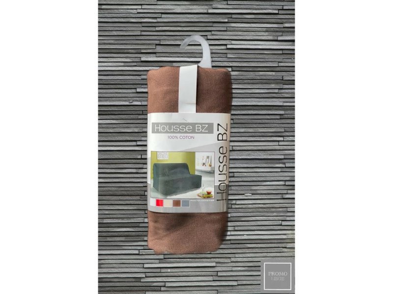 PROMO_LINGE Housse De Clic Clac - Bz - - Chocolat - 140 X 200 Cm . 4 PROMO_LINGE Housse De Clic Clac - Bz - - Chocolat - 140 X 200 Cm . – Image 2