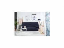 Dream Banquette Clic Clac 3 Places - Tissu Bleu Foncé - Slyle Contemporain - L 190 X P 92 Cm -Banquette Soldes Magasin G CNF G37800495 C