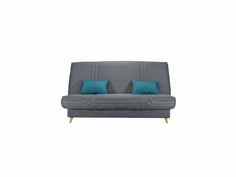 COMFORT_BULTEX Bultex Clic Clac Mona 3 Places - Tissu Anthracite - L 192 X P 95 X H 101 3 COMFORT_BULTEX Bultex Clic Clac Mona 3 Places - Tissu Anthracite - L 192 X P 95 X H 101