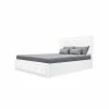 GPASPLUS Virginia Lit Coffre Adulte 160x200 Cm - Simili Blanc - Sommier Inclus -Banquette Soldes Magasin G CNF H44324294 B