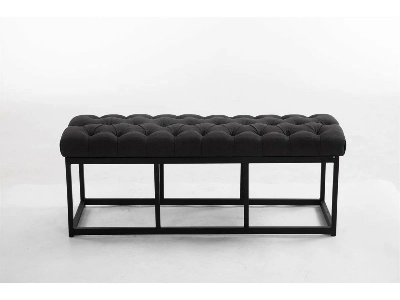 Banquette Amun B Tissu , Gris Foncé/120 Cm 3 Banquette Amun B Tissu , Gris Foncé/120 Cm