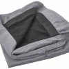 Housse En Velours Gris Pour Canapé 2 Places Bernes 1 Housse En Velours Gris Pour Canapé 2 Places Bernes -Banquette Soldes Magasin G CNF I33359778 B