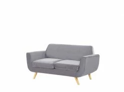 Housse En Velours Gris Pour Canapé 2 Places Bernes -Banquette Soldes Magasin G CNF I33359778 E