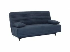 GPASPLUS Banquette Clic Clac 3 Places - Tissu Bleu - Style Contemporain - L199 X P96 X 10 -Banquette Soldes Magasin G CNF I37663078 D
