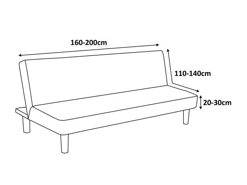 Housse Canapé Clic Clac Elastique Eiffel Textile Milan Marron 7 Housse Canapé Clic Clac Elastique Eiffel Textile Milan Marron – Image 5