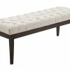 Banc Ramses Tissu Antique Sombre , Crème/120 Cm -Banquette Soldes Magasin G CNF J30651938 B