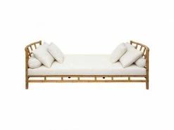 Banquette En Rotin Coloris Marron - Longueur 220 X Profondeur 90 X Hauteur 76,5 Cm -pegane- 7 Banquette En Rotin Coloris Marron - Longueur 220 X Profondeur 90 X Hauteur 76,5 Cm -pegane- -Banquette Soldes Magasin G CNF J69672955 C