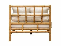 Banquette En Rotin Coloris Marron - Longueur 220 X Profondeur 90 X Hauteur 76,5 Cm -pegane- 8 Banquette En Rotin Coloris Marron - Longueur 220 X Profondeur 90 X Hauteur 76,5 Cm -pegane- -Banquette Soldes Magasin G CNF J69672955 D