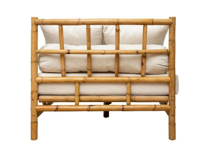 Banquette En Rotin Coloris Marron - Longueur 220 X Profondeur 90 X Hauteur 76,5 Cm -pegane- 5 Banquette En Rotin Coloris Marron - Longueur 220 X Profondeur 90 X Hauteur 76,5 Cm -pegane- – Image 3