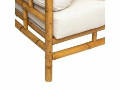 Banquette En Rotin Coloris Marron - Longueur 220 X Profondeur 90 X Hauteur 76,5 Cm -pegane- 9 Banquette En Rotin Coloris Marron - Longueur 220 X Profondeur 90 X Hauteur 76,5 Cm -pegane- -Banquette Soldes Magasin G CNF J69672955 E