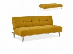 Banquette Clic Clac Scandinave 3 Places Jaune Jessy