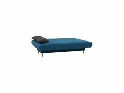 Liv Banquette Clic Clac 3 Places - Tissu Bleu Canard - Slyle Scandinave - L 190 X P92 Cm -Banquette Soldes Magasin G CNF K52969060 E