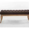 Banc Ramses Tissu Pieds Antique Clair , Marron/120 Cm -Banquette Soldes Magasin G CNF K76649863 C