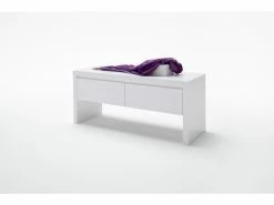 Banc Laqué Blanc Mat - L91 X H48 X P38 Cm -pegane-