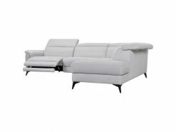 GPASPLUS Canape Dangle Droit Avec 1 Place Relax Electrique - Tissu Gris - L 292 X P 232 X H 99 Cm - Melbourne -Banquette Soldes Magasin G CNF L54368064 F