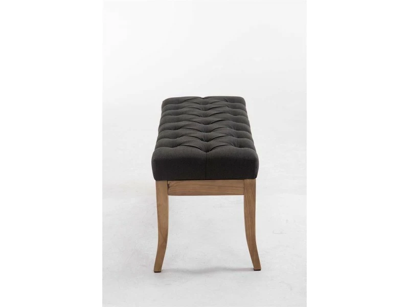 Banc Ramses Tissu Pieds Antique Clair , Gris Foncé/100 Cm 4 Banc Ramses Tissu Pieds Antique Clair , Gris Foncé/100 Cm – Image 2