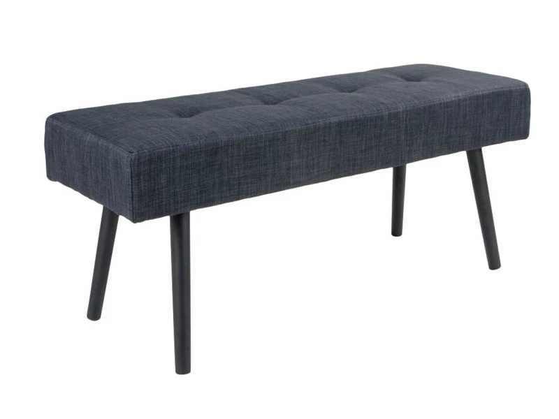 Banc En Tissu Coloris Gris Anthracite - Dim : 100 X 44 X 35 Cm -pegane- 4 Banc En Tissu Coloris Gris Anthracite - Dim : 100 X 44 X 35 Cm -pegane- – Image 2