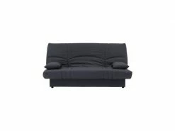 Dream Banquette Clic Clac 3 Places - Tissu Gris Anthracite - Slyle Contemporain - L 190 X P 92 Cm