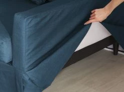 Housse Pour Canapé 3 Places Gilja Bleu Marine 9 Housse Pour Canapé 3 Places Gilja Bleu Marine -Banquette Soldes Magasin G CNF N31549805 D