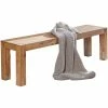 Finebuy Banc De Cuisine Bois Massif Acacia | Salle à Manger Banque - Banc Pour Table De Cuisine | Banc Salle à Manger -Banquette Soldes Magasin G CNF N81578037 B